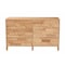 Baxton Studio Hosea Japandi Carved Honeycomb Natural 6-Drawer Dresser 246-13622-ZORO - alternate 2